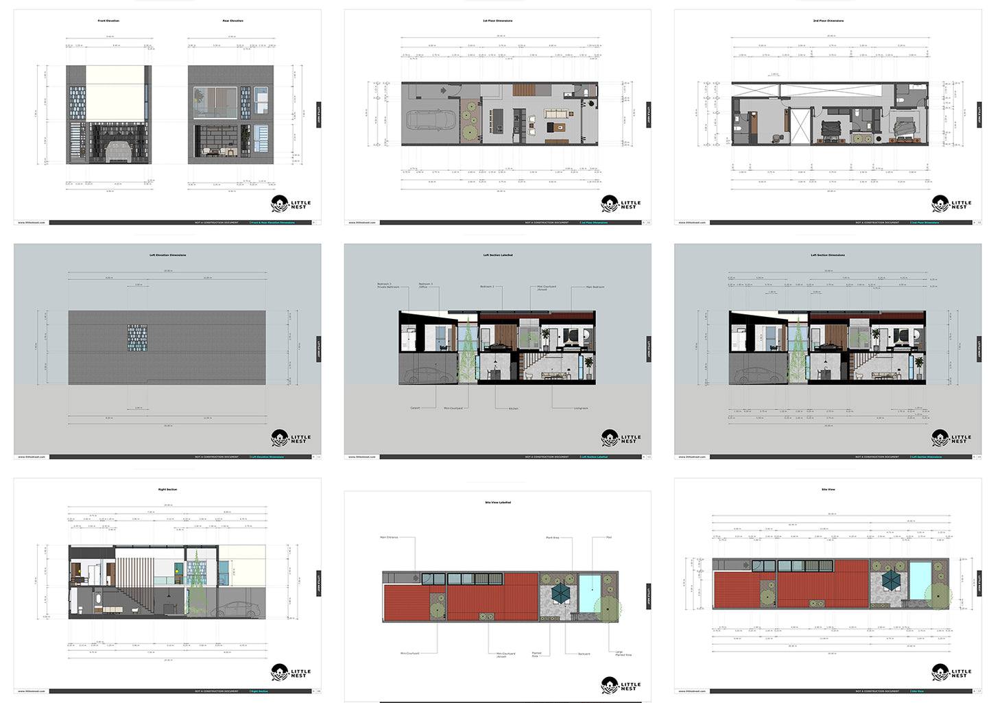 3 Bedroom Narrow Modern Town-House