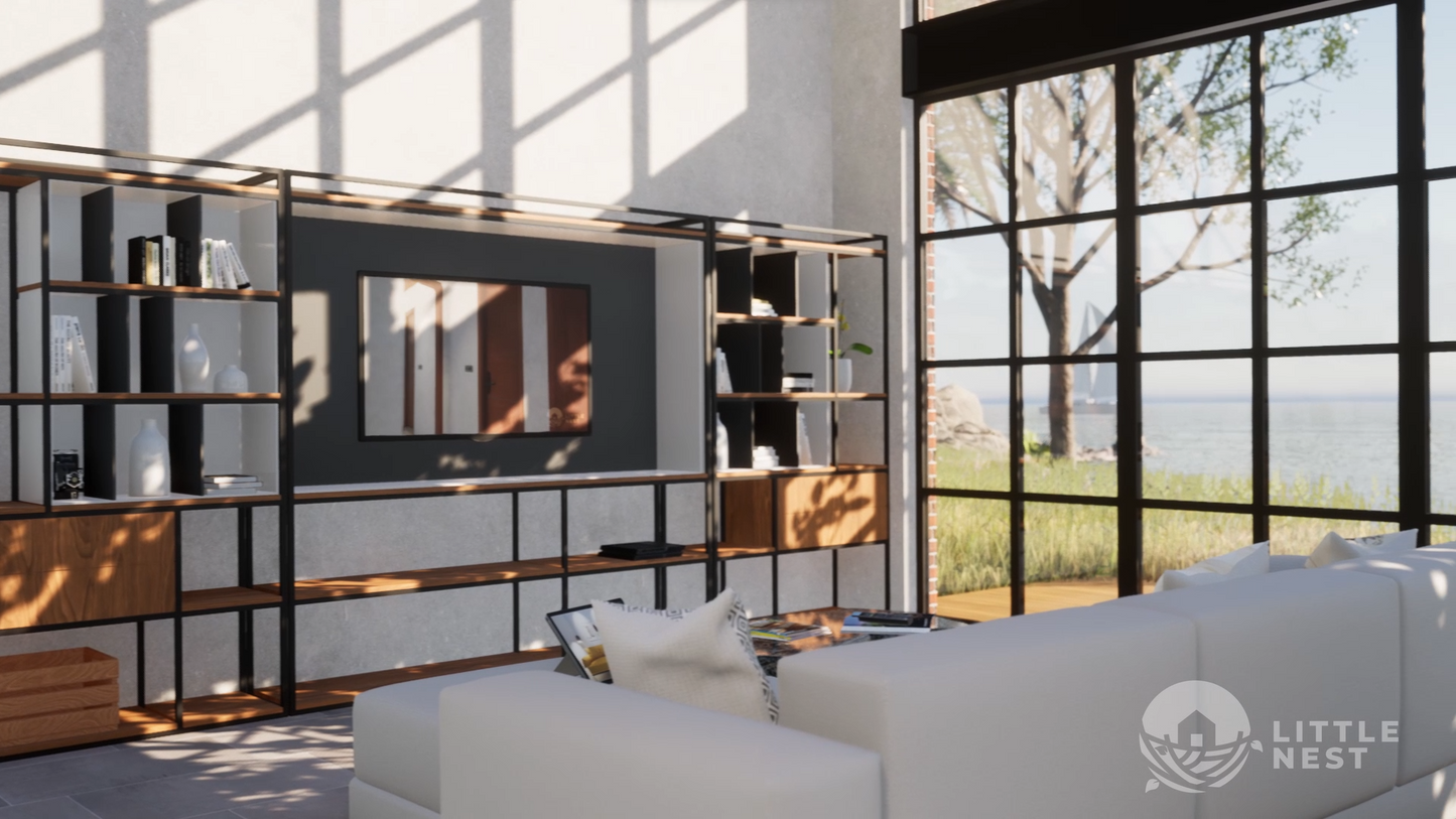 2 Bed Lakehouse Industrial Loft
