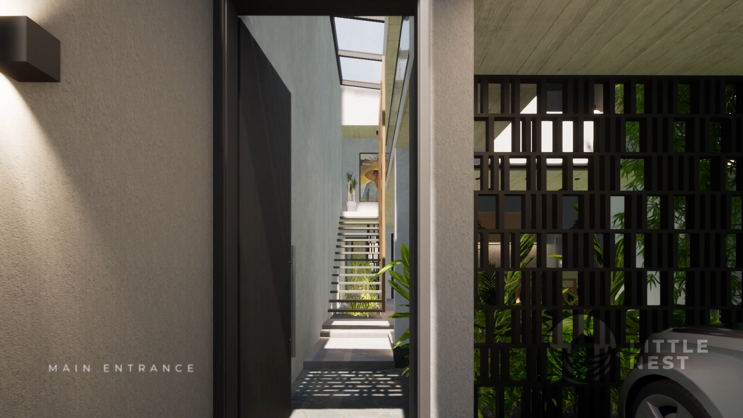 3 Bedroom Narrow Modern Town-House