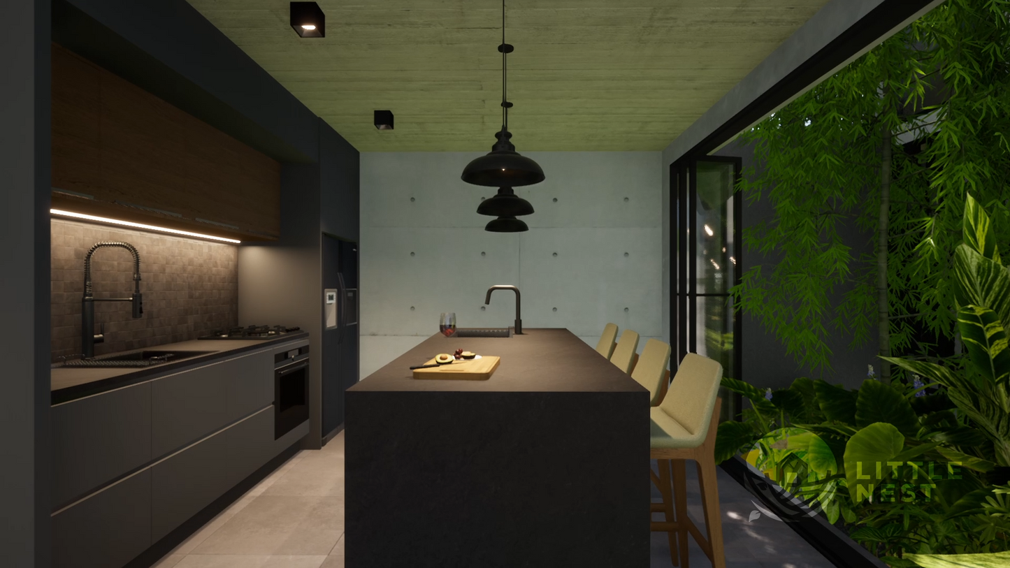 3 Bedroom Narrow Modern Town-House