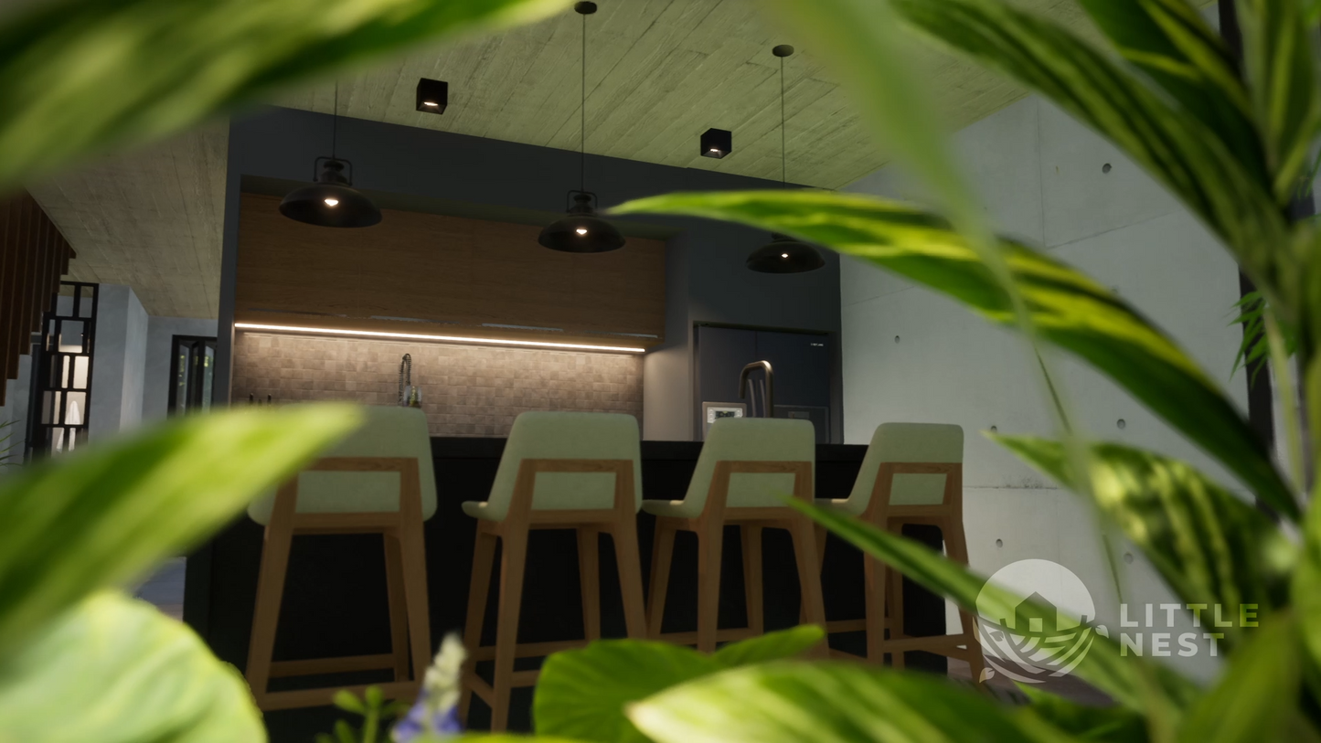 3 Bedroom Narrow Modern Town-House