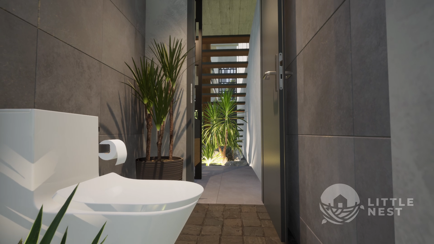 3 Bedroom Narrow Modern Town-House