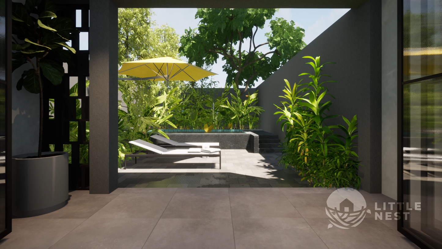 3 Bedroom Narrow Modern Town-House