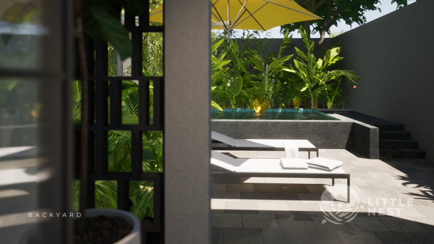 3 Bedroom Narrow Modern Town-House