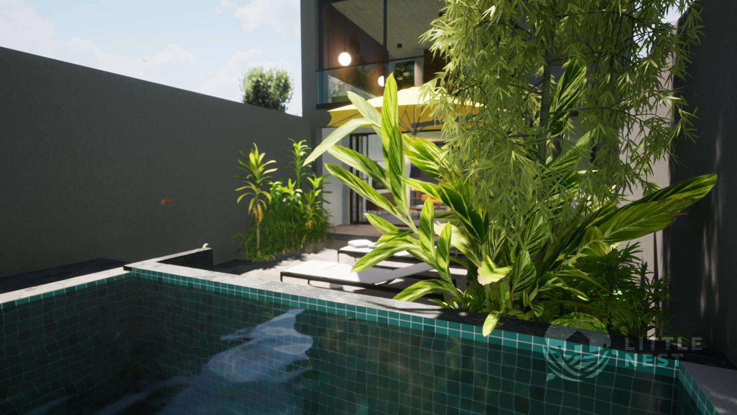 3 Bedroom Narrow Modern Town-House