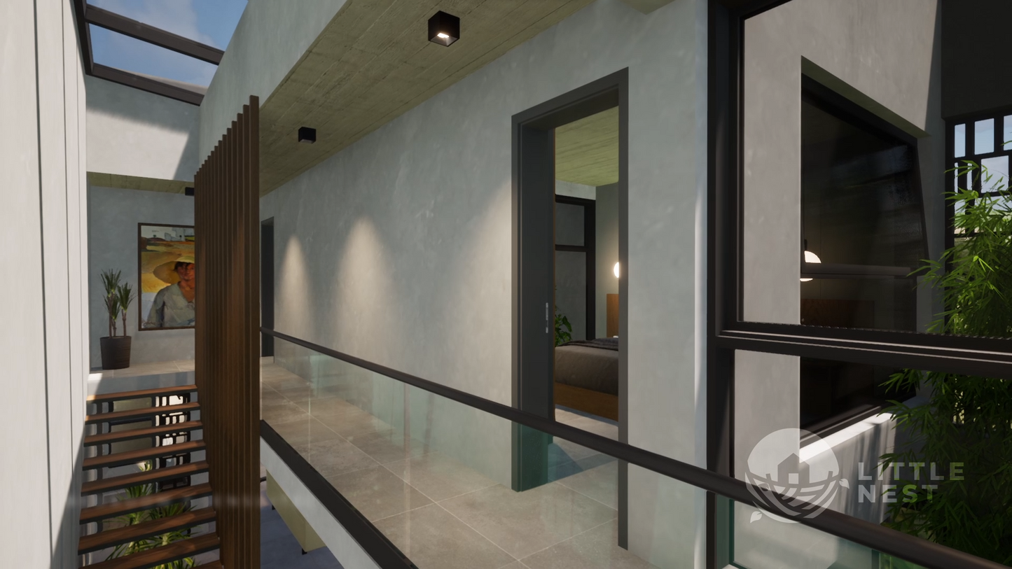 3 Bedroom Narrow Modern Town-House