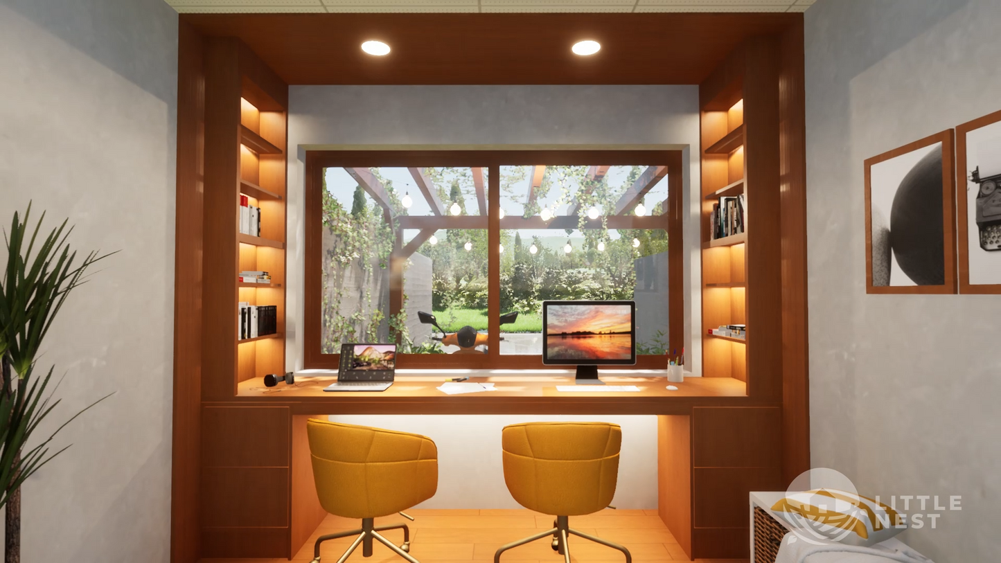 4 Bedroom Narrow Courtyard House