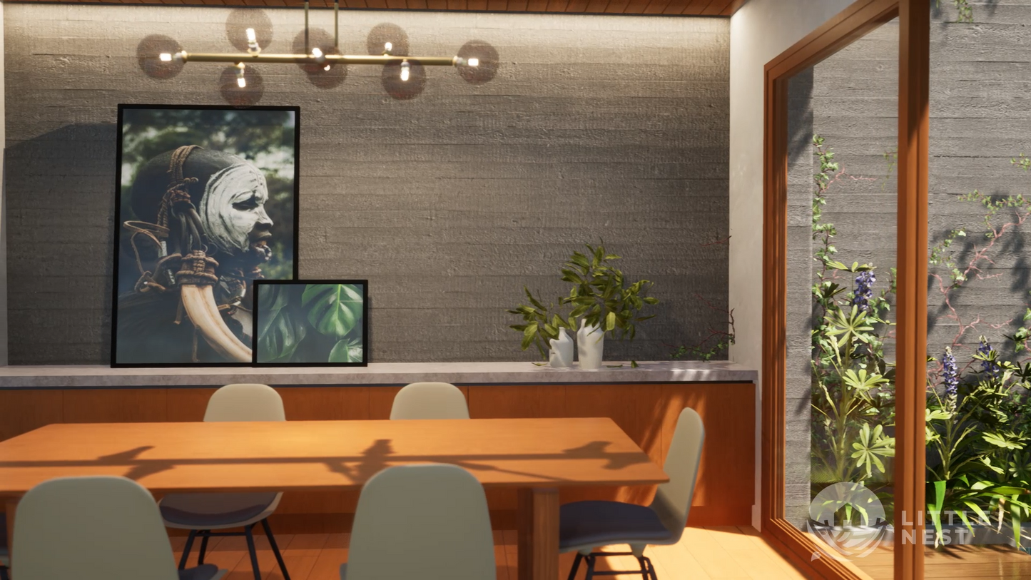 4 Bedroom Narrow Courtyard House
