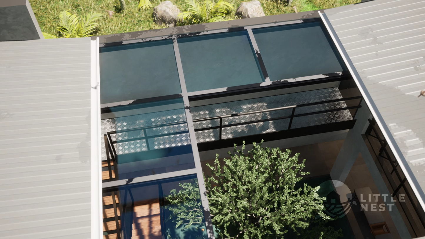 3 Bedroom Rustic Courtyard House