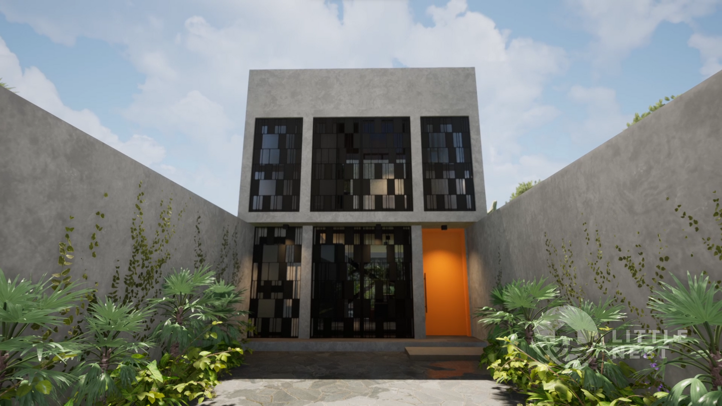 3 Bedroom Rustic Courtyard House