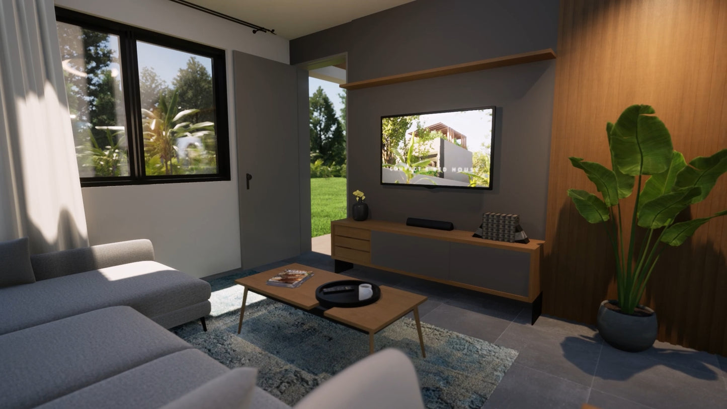 2 Bedroom Budget House Layout