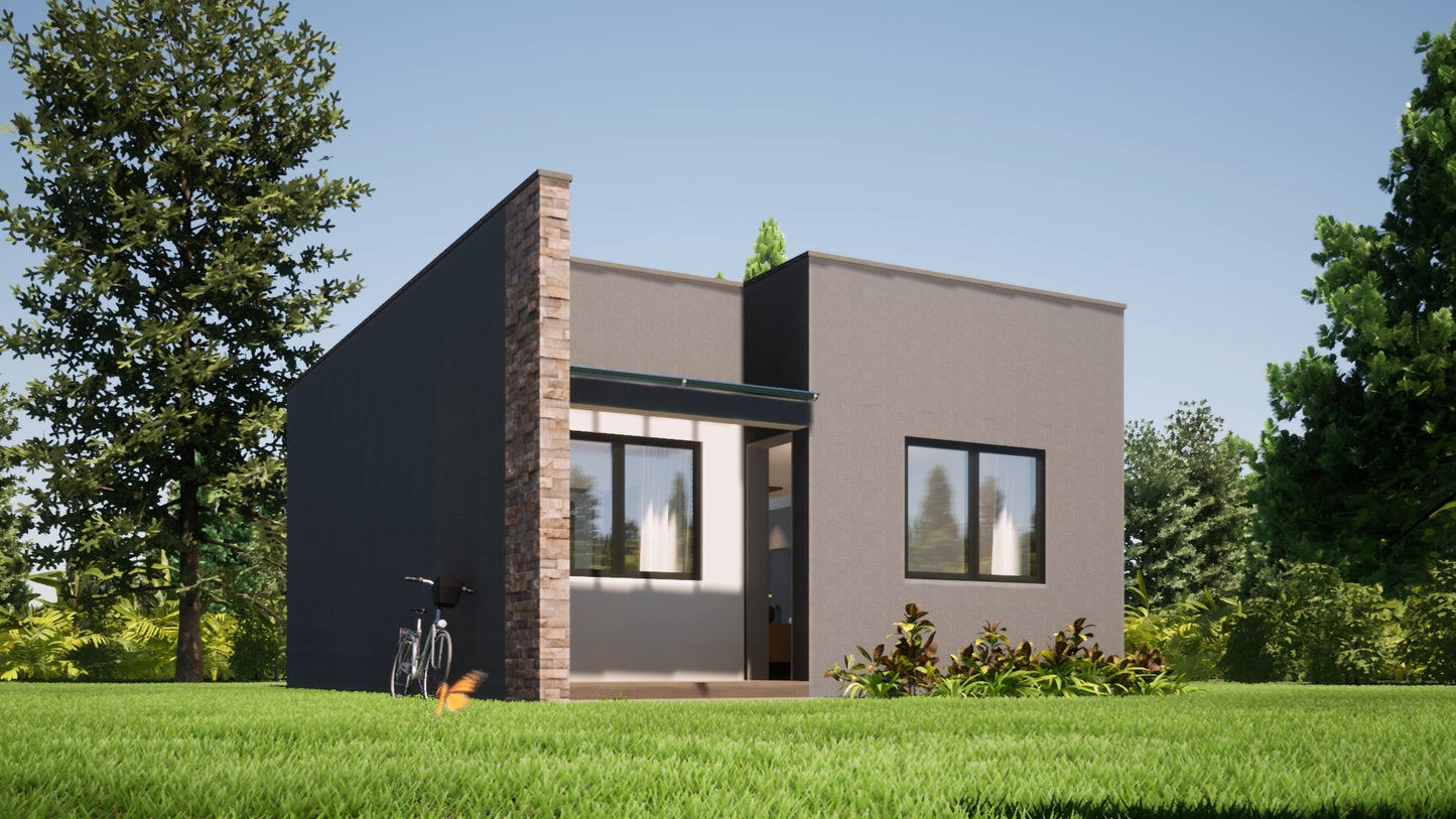 2 Bedroom Budget House Layout
