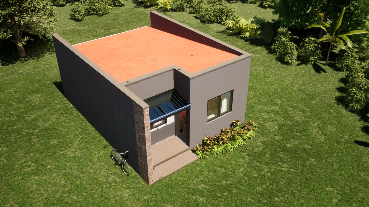 2 Bedroom Budget House Layout