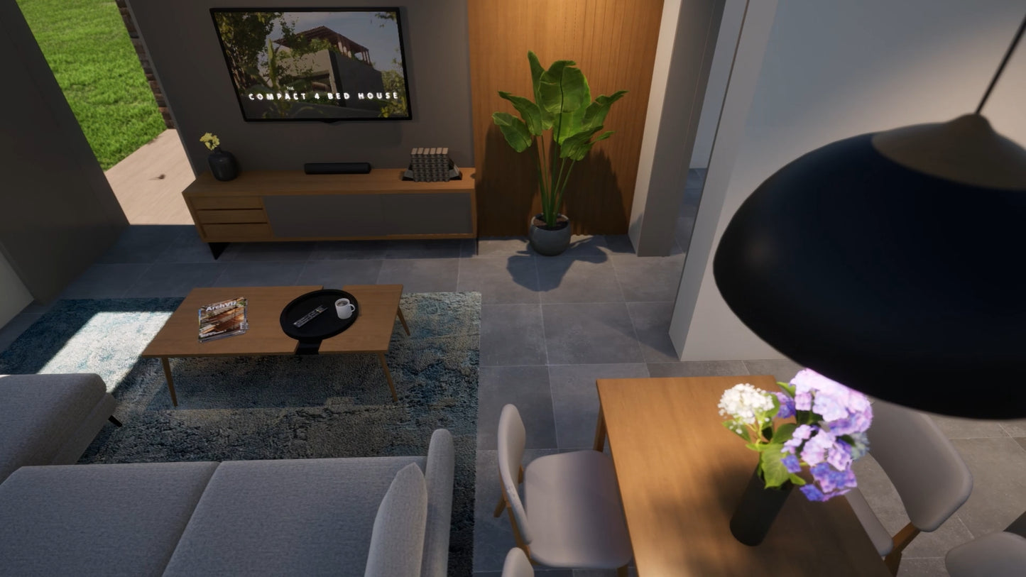 2 Bedroom Budget House Layout
