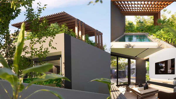 Compact 4 Bedroom House with Rooftop Pool