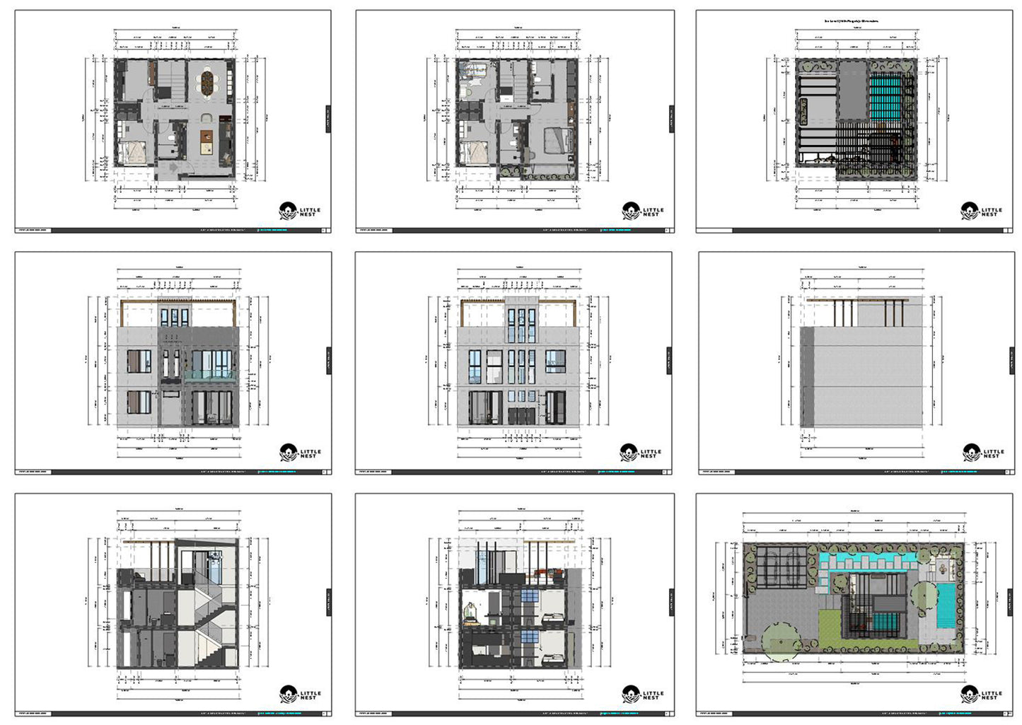 Compact 4 bedroom House Layout