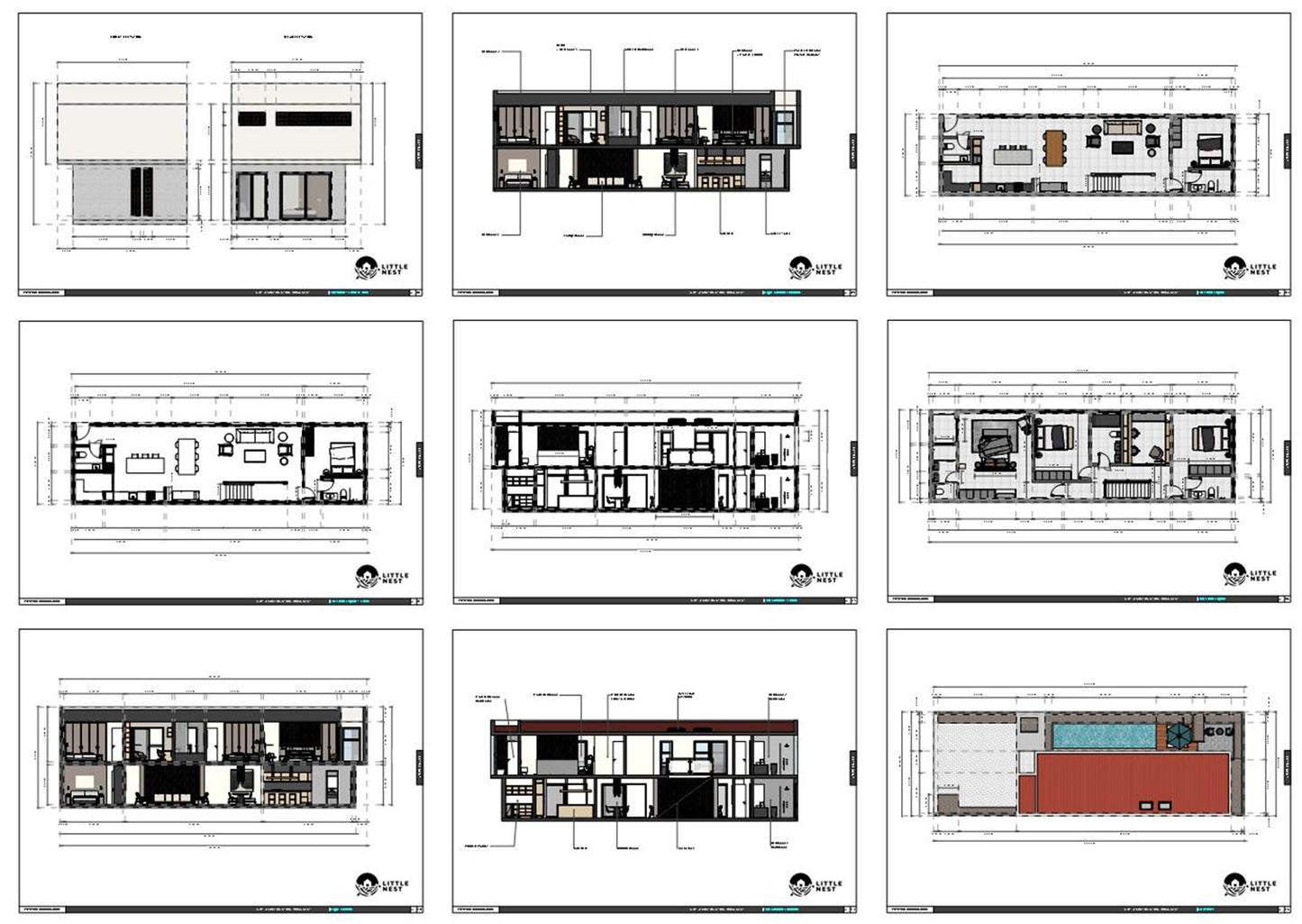 5 Bedroom Narrow House with Hidden Pantry